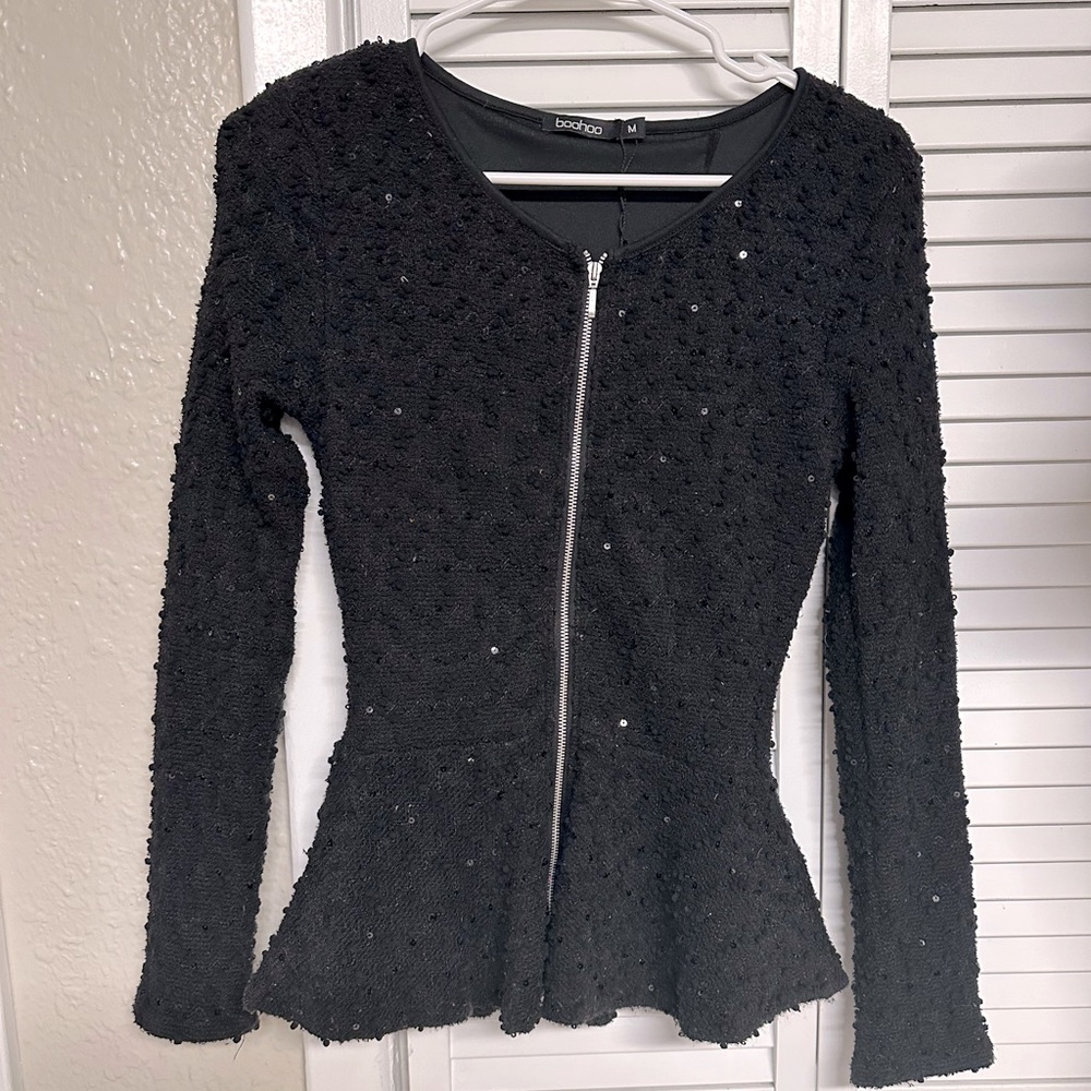 Boohoo black jacket, blazer